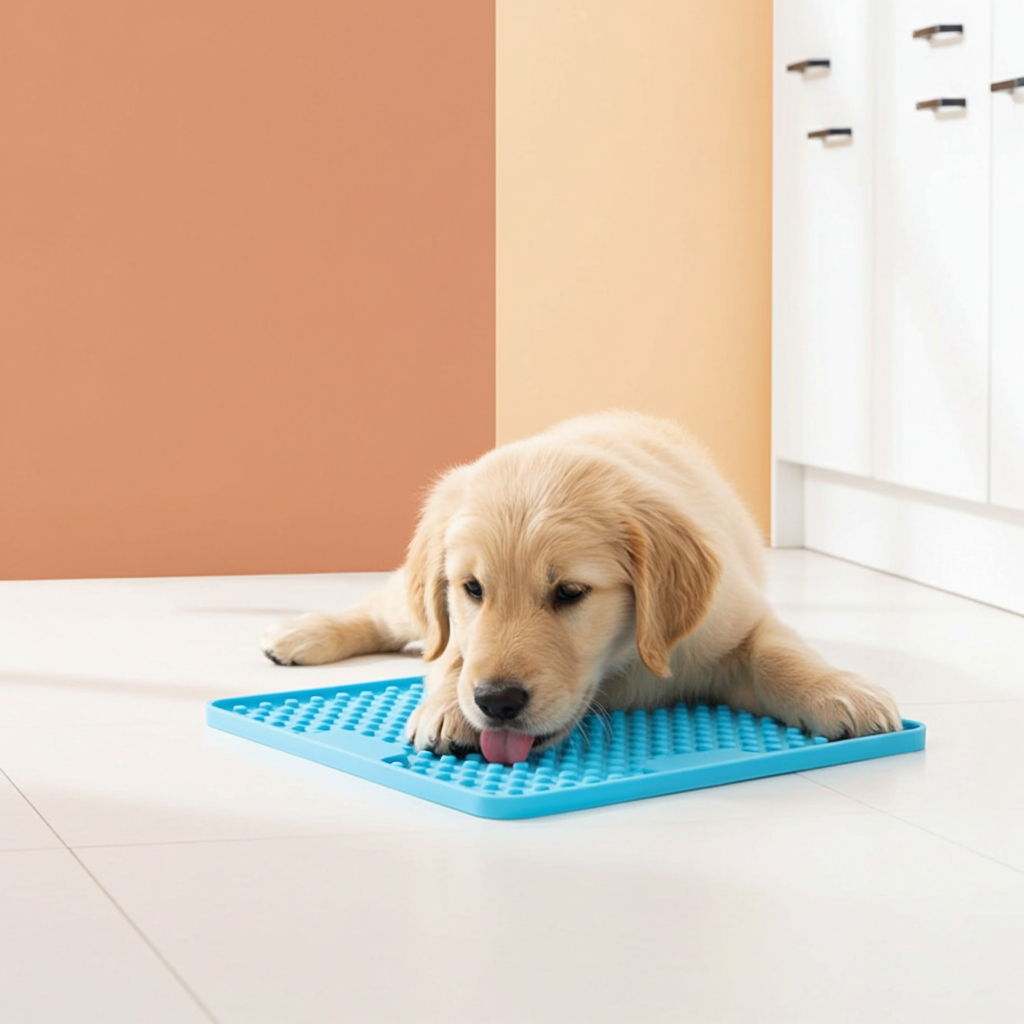 LickiMat Mini Soother Dog Feeder - Pink
