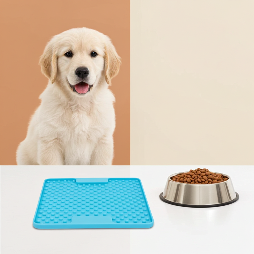 LickiMat Mini Soother Dog Feeder - Pink